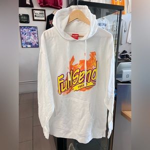 Fullsend By Nelk Boys Fuego White Hoodie Size XL